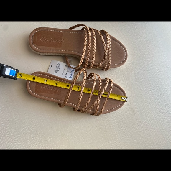 NWT/Madewell Leather Slide Sandals - Picture 11 of 12
